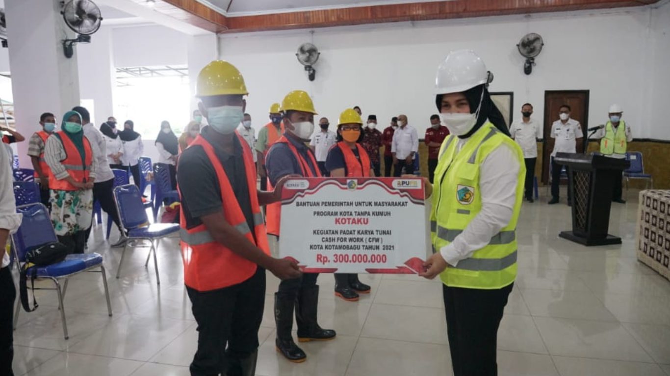 Launching Pelaksanaan Kegiatan Padat Karya Tunai CASH FOR WORK (CFW)